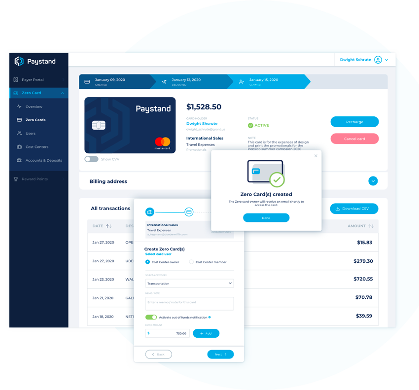 Zero Card from Paystand | Expense Management